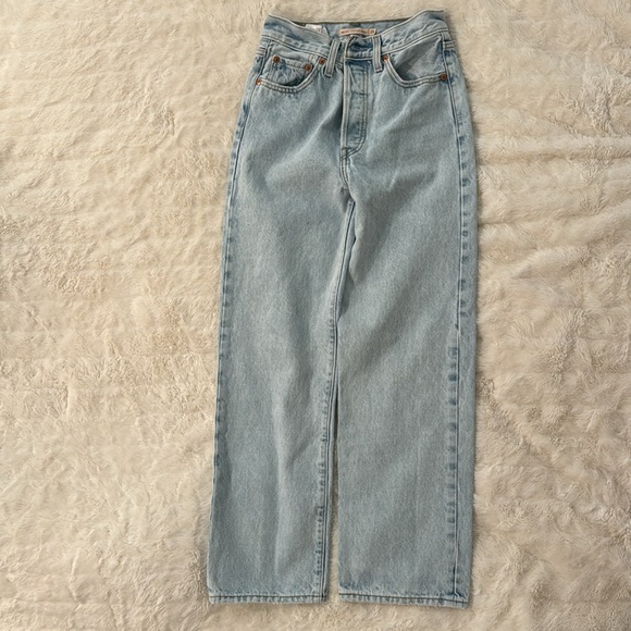 Ribcage Straight Ankle Women's Jeans 24x27 - Picture 3 of 6